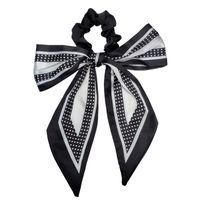 Fashion Polka Dots Big Bow Ribbon Satin Print Hair Scrunchies Wholesale Nihaojewelry main image 6