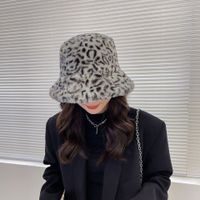 Fashion Leopard Lamb Plush Fisherman Hat Wholesale Nihaojewelry main image 1