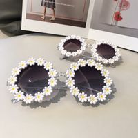 Wholesale Small Daisy Round Frame Sunglasses Nihaojewelry main image 3