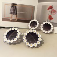 Wholesale Small Daisy Round Frame Sunglasses Nihaojewelry main image 5