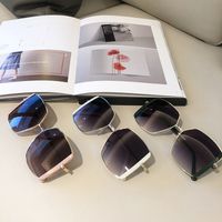Wholesale Large Polygon Frame Hit Color Sunglasses Nihaojewelry main image 3
