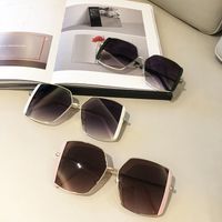 Wholesale Large Polygon Frame Hit Color Sunglasses Nihaojewelry main image 4