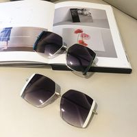 Wholesale Large Polygon Frame Hit Color Sunglasses Nihaojewelry main image 5