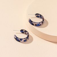 Leopard C-shape Korean Style Earrings Wholesale Nihaojewelry main image 1