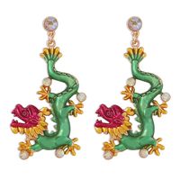 Fashion Drop Oil Hit Color Dragon Earrings Wholesale Nihaojewelry main image 6