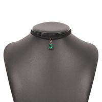 Glass Diamond Double Layer Retro Short Necklace Wholesale Nihaojewelry main image 3