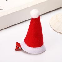 Christmas Red Small Hat Children's Hairpin Wholesale Nihaojewelry main image 3