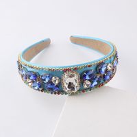 New Baroque Diamond-studded Gems Colorful Headbands Wholesale Nihaojewelry sku image 1