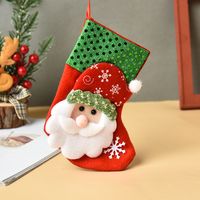 Vintage Bear Socks Candy Gift Bags Christmas Decoration Wholesale Nihaojewelry sku image 1