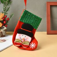 Vintage Bear Socks Candy Gift Bags Christmas Decoration Wholesale Nihaojewelry sku image 2