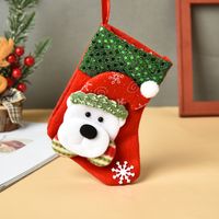 Vintage Bear Socks Candy Gift Bags Christmas Decoration Wholesale Nihaojewelry sku image 4