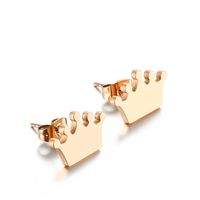 Fashion Geometric Stainless Steel No Inlaid 18K Gold Plated Earrings sku image 1