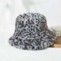 Fashion Leopard Lamb Plush Fisherman Hat Wholesale Nihaojewelry sku image 5