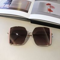 Wholesale Large Polygon Frame Hit Color Sunglasses Nihaojewelry sku image 2