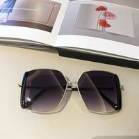 Wholesale Large Polygon Frame Hit Color Sunglasses Nihaojewelry sku image 3