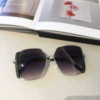 Wholesale Large Polygon Frame Hit Color Sunglasses Nihaojewelry sku image 4