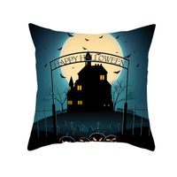 Halloween Pumpkin Bat Printing Cushion Pillowcase Wholesale Nihaojewelry sku image 9