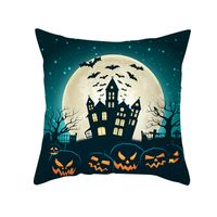 Halloween Pumpkin Bat Printing Cushion Pillowcase Wholesale Nihaojewelry sku image 10