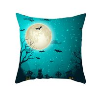 Halloween Pumpkin Bat Printing Cushion Pillowcase Wholesale Nihaojewelry sku image 11