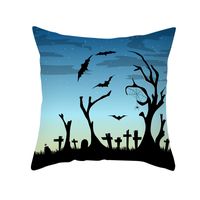 Halloween Pumpkin Bat Printing Cushion Pillowcase Wholesale Nihaojewelry sku image 13