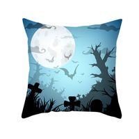 Halloween Pumpkin Bat Printing Cushion Pillowcase Wholesale Nihaojewelry sku image 14