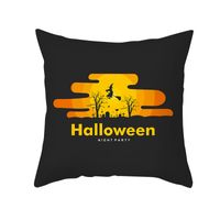 Halloween Cartoon Skull Cat Printing Sofa Peach Skin Pillowcase Wholesale Nihaojewelry sku image 25