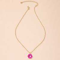 Wholesale Jewelry Retro Planet Flower Heart Pendant Necklace Nihaojewelry sku image 1