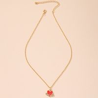 Wholesale Jewelry Retro Planet Flower Heart Pendant Necklace Nihaojewelry sku image 2