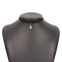 Glass Diamond Double Layer Retro Short Necklace Wholesale Nihaojewelry sku image 2