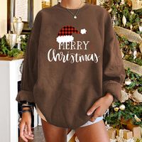 Wholesale Christmas Hat Letter Printed Round Neck Long-sleeved Sweater Nihaojewelry main image 3