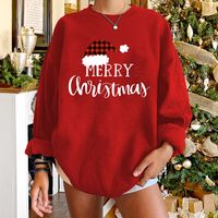 Wholesale Christmas Hat Letter Printed Round Neck Long-sleeved Sweater Nihaojewelry main image 5