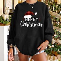 Wholesale Christmas Hat Letter Printed Round Neck Long-sleeved Sweater Nihaojewelry main image 6