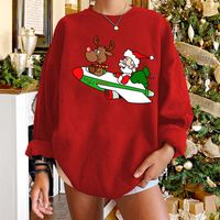 Christmas Elk Santa Claus Long-sleeved Round Neck Sweater Wholesale Nihaojewelry main image 5