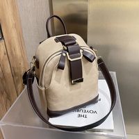 Fashion Retro Contrast Color Small Backpack Wholesale Nihaojewelry main image 1