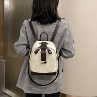 Fashion Retro Contrast Color Small Backpack Wholesale Nihaojewelry main image 4