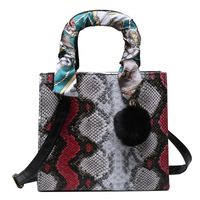 New Fashion Snakeskin Pattern Messenger Small Square Bag Wholesale Nihaojewelry main image 3