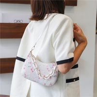 Fashion Floral Pearl One-shoulder Chain Underarm Bag Wholesale Nihaojewelry main image 6