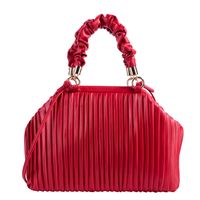 New Fold Cloud-shaped Solid Color Large-capacity Shell Bag Wholesale Nihaojewelry sku image 2
