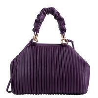 New Fold Cloud-shaped Solid Color Large-capacity Shell Bag Wholesale Nihaojewelry sku image 3
