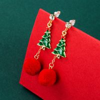 2021 Nouvelle Série De Noël Santa Claus Asymétrique Boucles D'oreilles Personnalité Hippie De Noël Boucles D'oreilles En Gros sku image 3