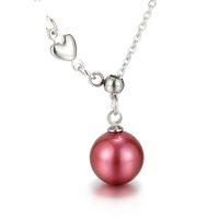 Korean Stainless Steel Shell Pearl Pendant Necklace Wholesale Nihaojewelry main image 2