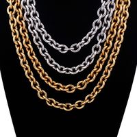Titan Stahl 18 Karat Vergoldet Mode Überzug Geometrisch Halskette main image 5