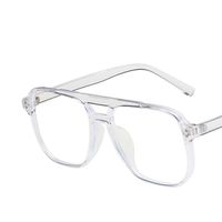 Fashion Geometric Double Beam Transparent Yellow Lens Sunglasses Wholesale Nihaojewelry sku image 6