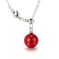 Korean Stainless Steel Shell Pearl Pendant Necklace Wholesale Nihaojewelry sku image 3