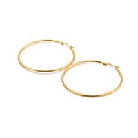 Simple Stainless Steel Hoop Earrings Wholesale Nihaojewelry sku image 7