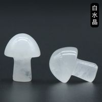 Crystal Agate Semi-precious Stones 2cm Mini Mushroom Decoration Landscaping Diy Accessories Wholesale sku image 16