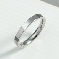 Simple Titanium Steel Glossy Fine Ring Wholesale Nihaojewelry main image 3