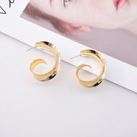 Retro Arc Circle Irregular Metal Earrings Wholesale Jewelry Nihaojewelry main image 5
