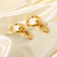 Wholesale Fashion 18k Gold-plated Stainless Steel Gold Chain Earrings Nihaojewelry main image 1