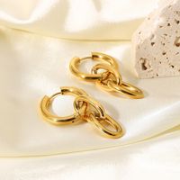 Wholesale Fashion 18k Gold-plated Stainless Steel Gold Chain Earrings Nihaojewelry main image 4